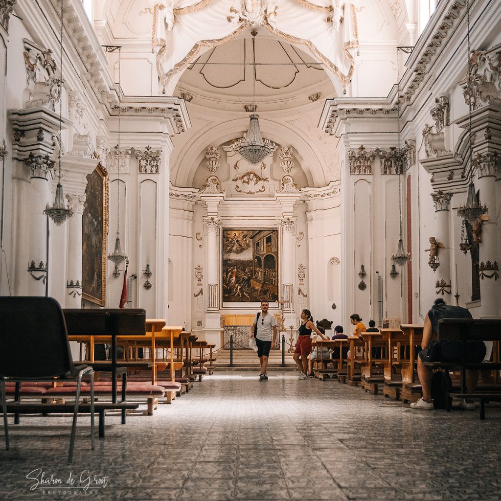 Interior of Church of Santa Lucia alla Badia