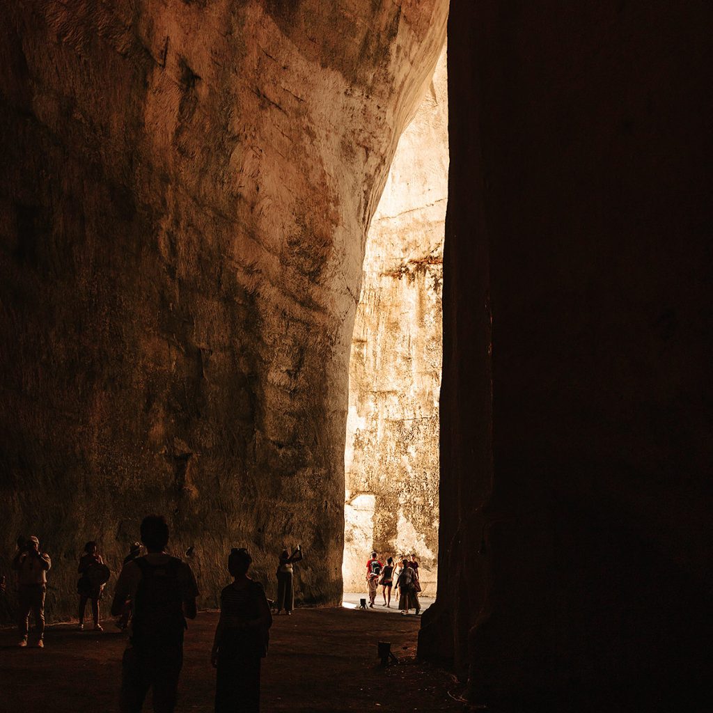 Ear of Dionysus seen from inside.